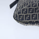 Fendi Zucchino Navy Canvas Shoulder Bag (Pre-Owned)