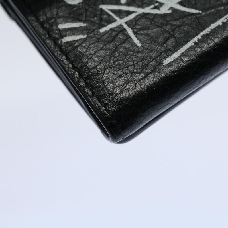 Balenciaga Black Leather Wallet  (Pre-Owned)