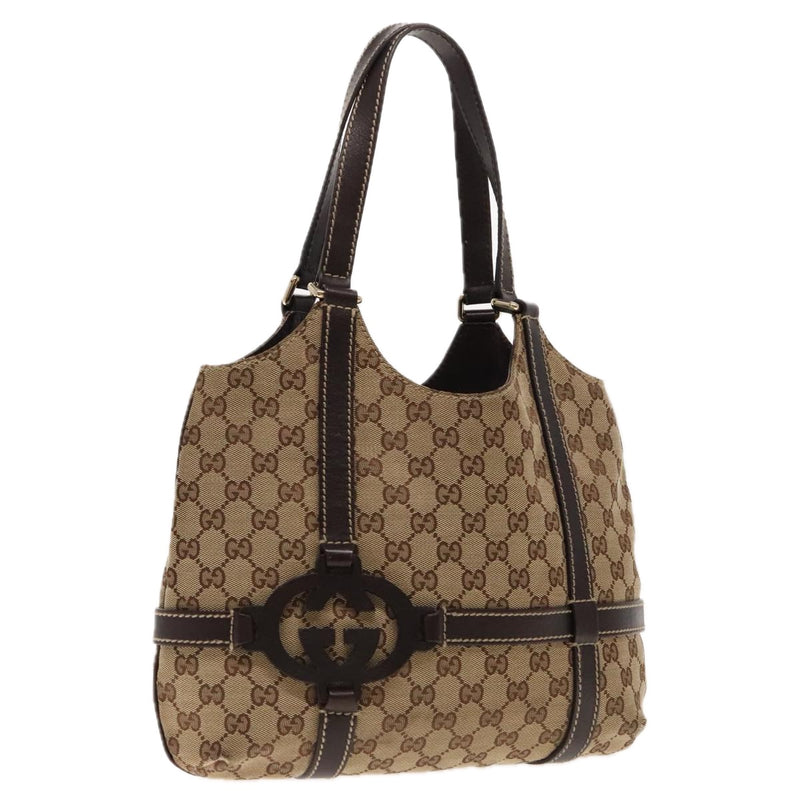 Gucci Beige Canvas Tote Bag (Pre-Owned)