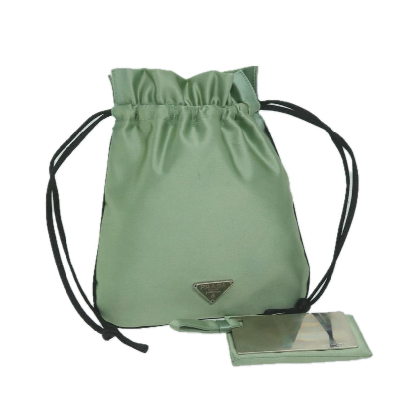 Prada Green Synthetic Clutch Bag (Pre-Owned)