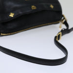 MCM Black Leather Shoulder Bag (Pre-Owned)