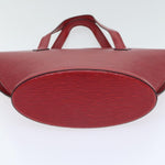 Louis Vuitton Saint Jacques Red Leather Shoulder Bag (Pre-Owned)