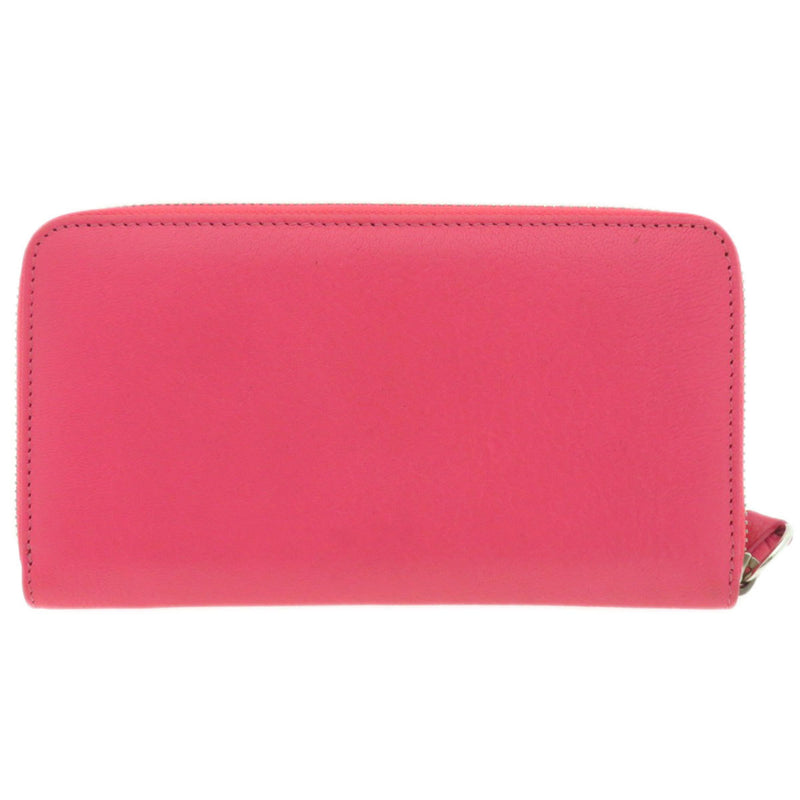 Jimmy Choo Pink Leather Long Wallet (Bi-Fold) (Pre-Owned)