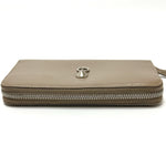 Fendi Beige Leather Long Wallet (Bi-Fold) (Pre-Owned)