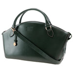 Goldpfeil Green Leather Handbag (Pre-Owned)