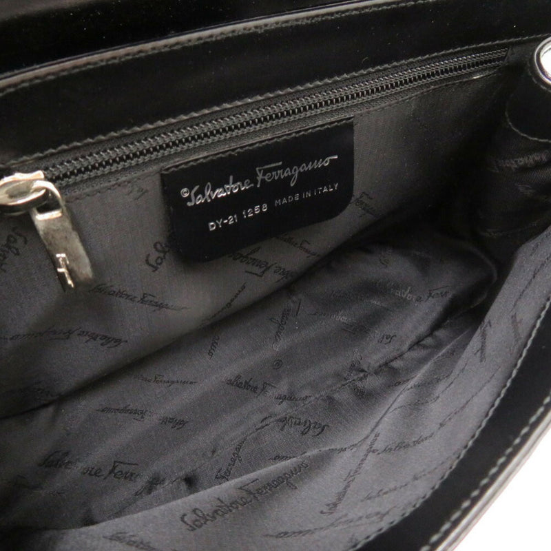 Salvatore Ferragamo Black Leather Handbag (Pre-Owned)