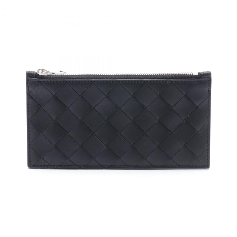 Bottega Veneta Black Leather Coin Purse/Coin Case