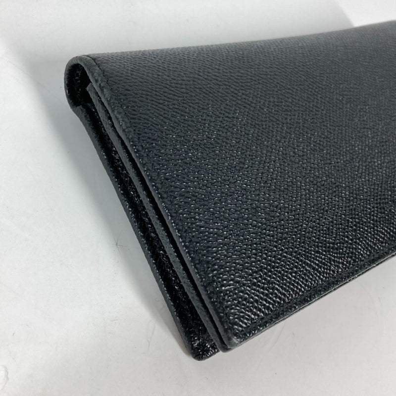 Bvlgari Black Leather Long Wallet (Bi-Fold) (Pre-Owned)