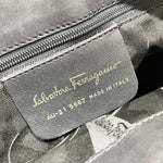 Salvatore Ferragamo Black Nylon Leather Tote Bag (Pre-Owned)