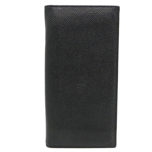 Bvlgari Black Leather Long Wallet (Bi-Fold) (Pre-Owned)