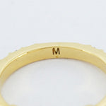 Christian Dior Gold Gold Plating Band Ring (Pre-Owned)