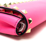 Valentino Garavani Pink Leather Clutch Bag (Pre-Owned)