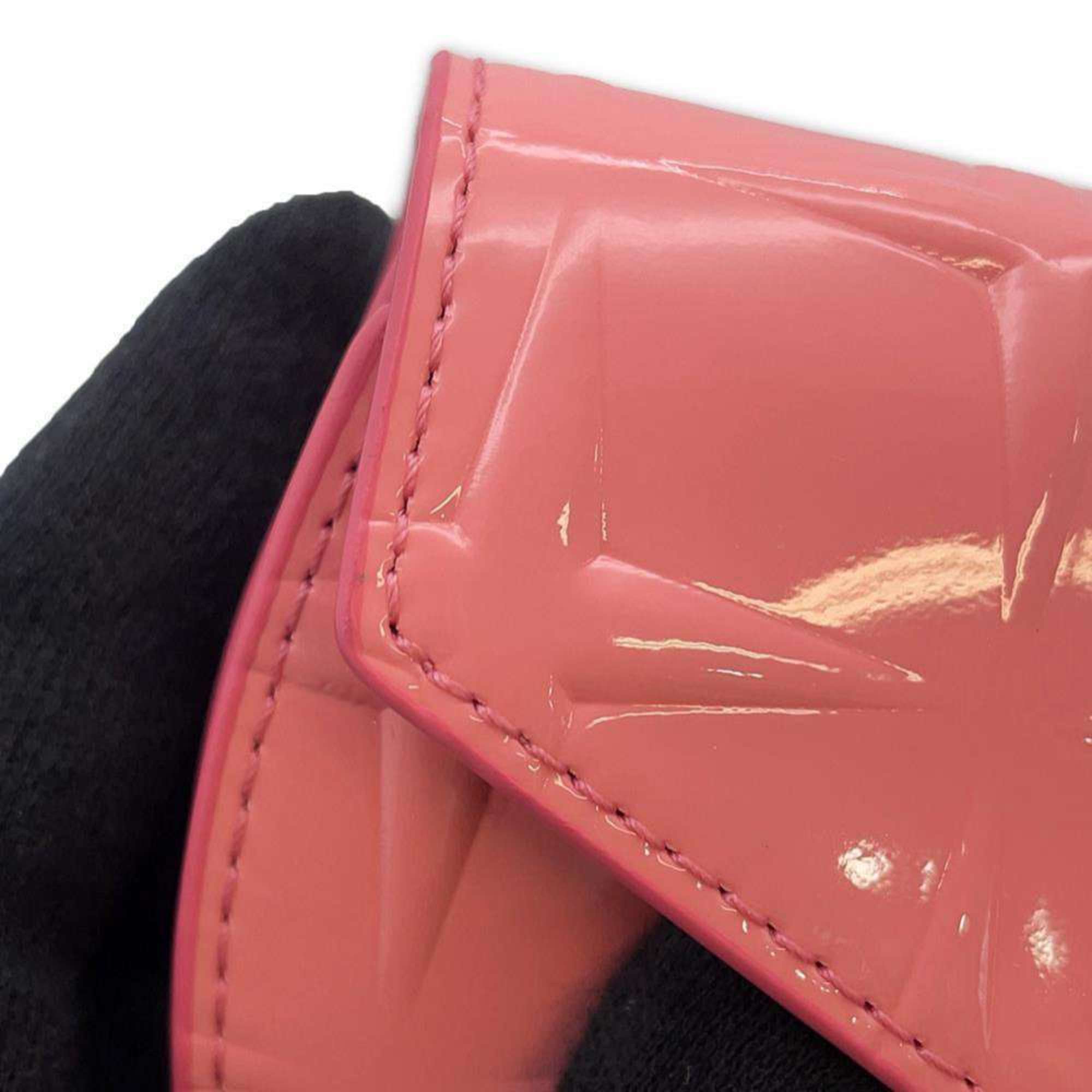 Mcm Pink Patent Leather Chain/Shoulder Wallet (Pre-Owned)