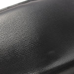 Valextra Black Leather Long Wallet (Bi-Fold) (Pre-Owned)