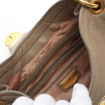 Miu Miu Beige Leather Shoulder Bag (Pre-Owned)