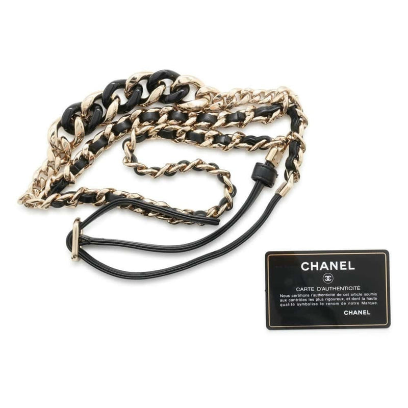 Chanel Matelasse Black Leather Fanny Pack (Pre-Owned)