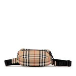 Burberry Beige Black Canvas Fanny Pack (Pre-Owned)