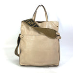 Fendi Beige Leather Shoulder Bag (Pre-Owned)