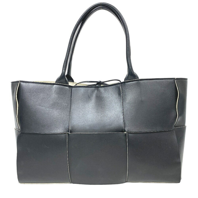 Bottega Veneta Black Leather Tote Bag (Pre-Owned)