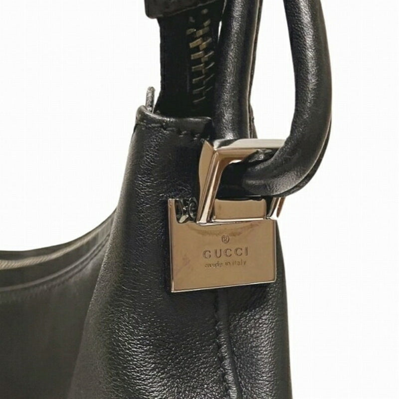 Gucci Black Leather Shoulder Bag (Pre-Owned)