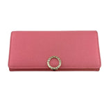 Bvlgari Pink Leather Long Wallet (Bi-Fold) (Pre-Owned)