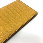 Jimmy Choo Yellow Leather Long Wallet (Bi-Fold) (Pre-Owned)