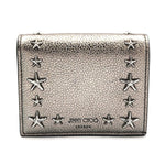 Jimmy Choo Silver Leather Wallet (Bi-Fold) (Pre-Owned)