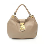 Miu Miu Beige Leather Shoulder Bag (Pre-Owned)