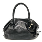 Salvatore Ferragamo Black Leather Handbag (Pre-Owned)