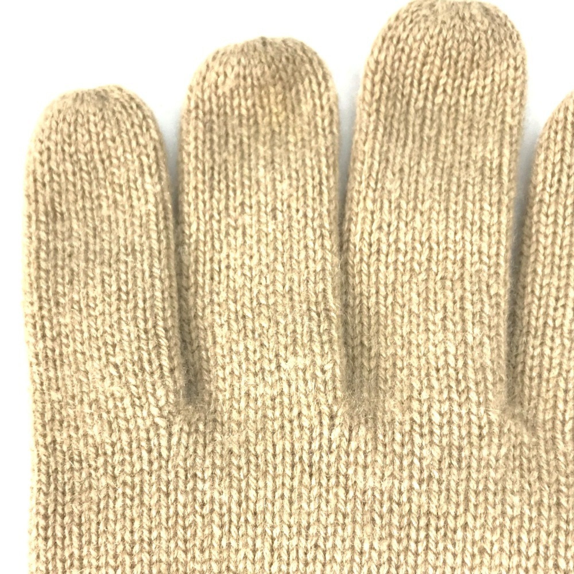 Burberry Beige Orange Cashmere Warm Gloves (Pre-Owned)