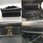 Salvatore Ferragamo Black Leather Handbag (Pre-Owned)