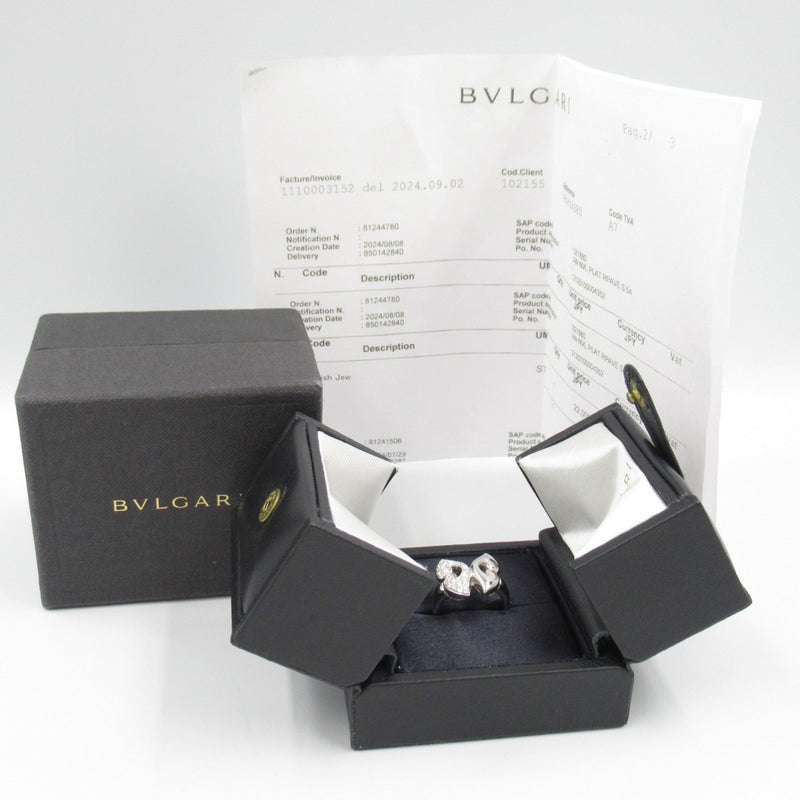 Bvlgari Clear Platinum 950 Band Ring (Pre-Owned)