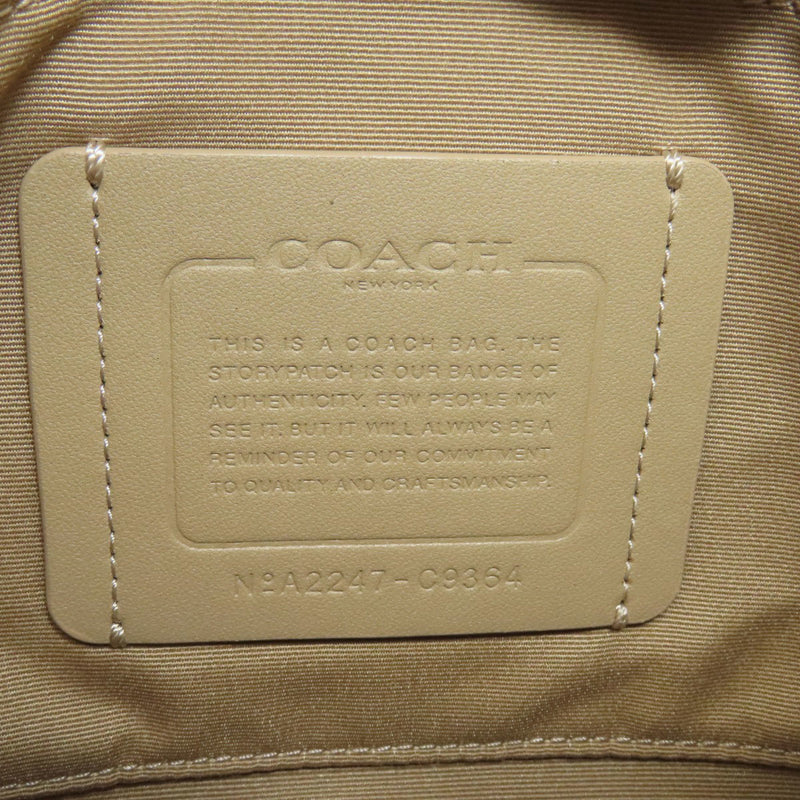 Coach Beige Black Blue Canvas Fanny Pack Sling Bag (Pre-Owned)