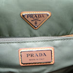 Prada Camel Khaki Leather Backpack (Pre-Owned)