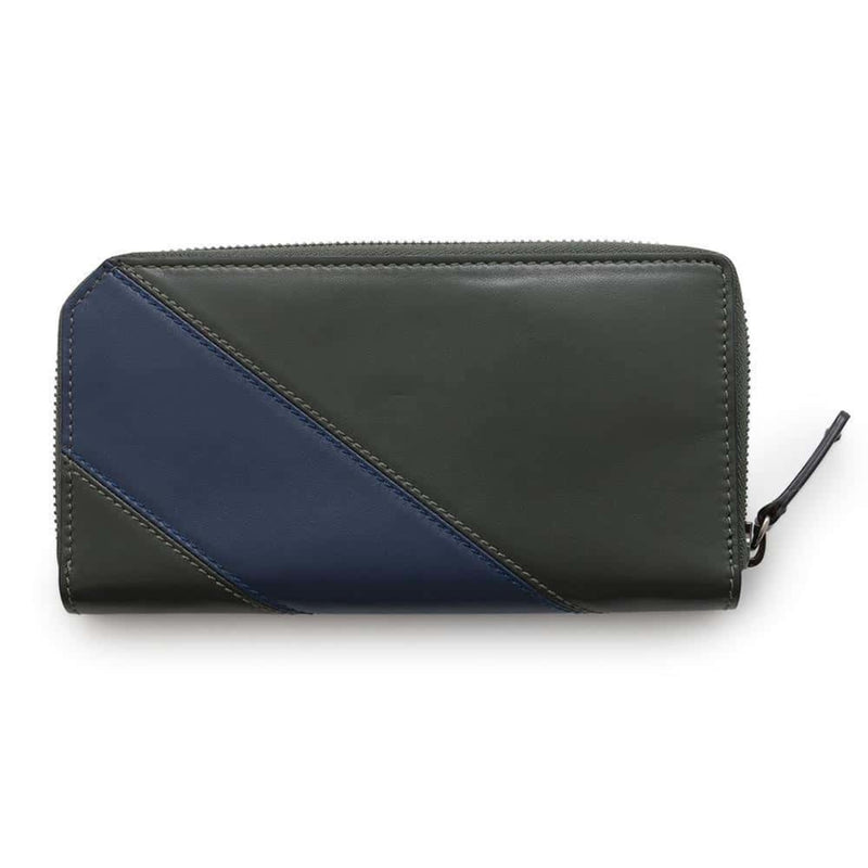 Jimmy Choo Blue Green Leather Long Wallet (Bi-Fold) (Pre-Owned)