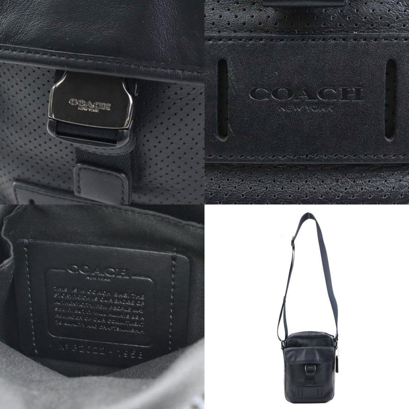 Coach Black Leather Shoulder Bag (Pre-Owned)