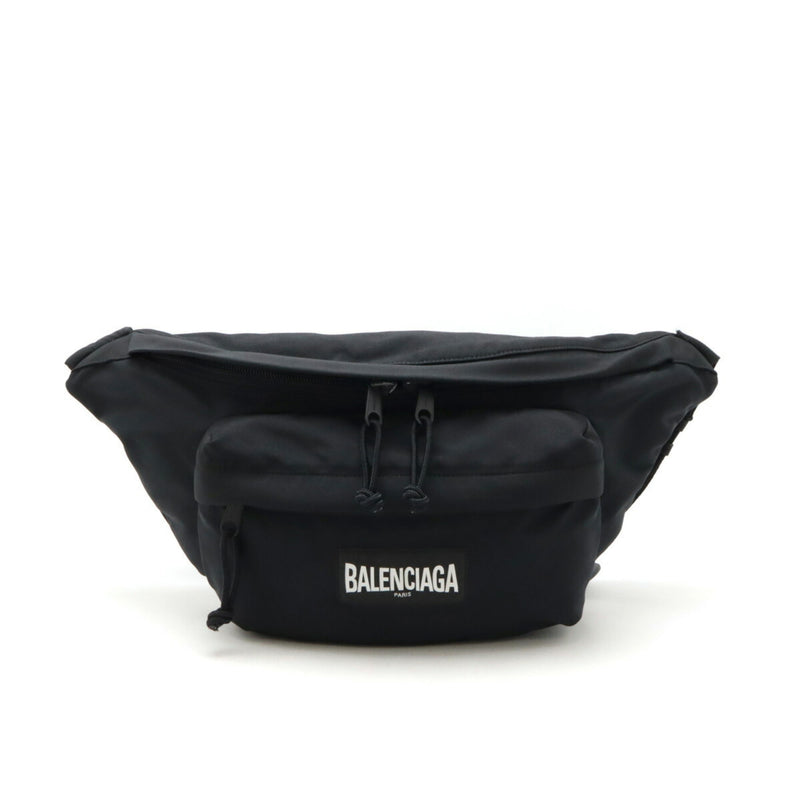 Balenciaga Black Nylon Canvas Fanny Pack Pouch Sling Bag (Pre-Owned)