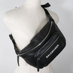 Balenciaga Black Leather Fanny Pack (Pre-Owned)