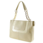 Versace Beige Leather Shoulder Bag (Pre-Owned)