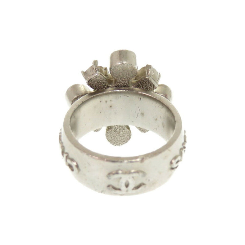 Chanel Silver Metal Band Ring (Pre-Owned)