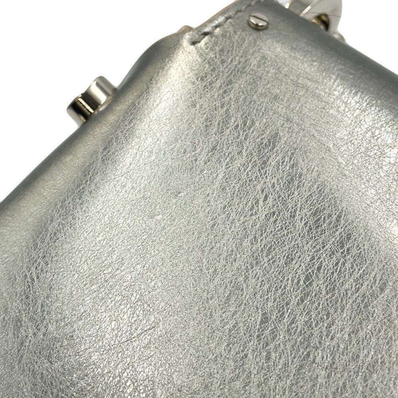 Jimmy Choo Silver Leather Shoulder Bag (Pre-Owned)