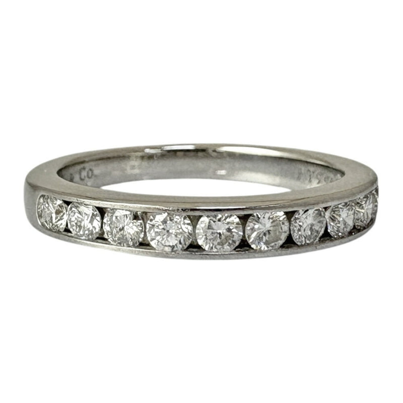 Tiffany Silver Platinum Band Ring (Pre-Owned)