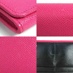 Bvlgari Pink Leather Long Wallet (Bi-Fold) (Pre-Owned)