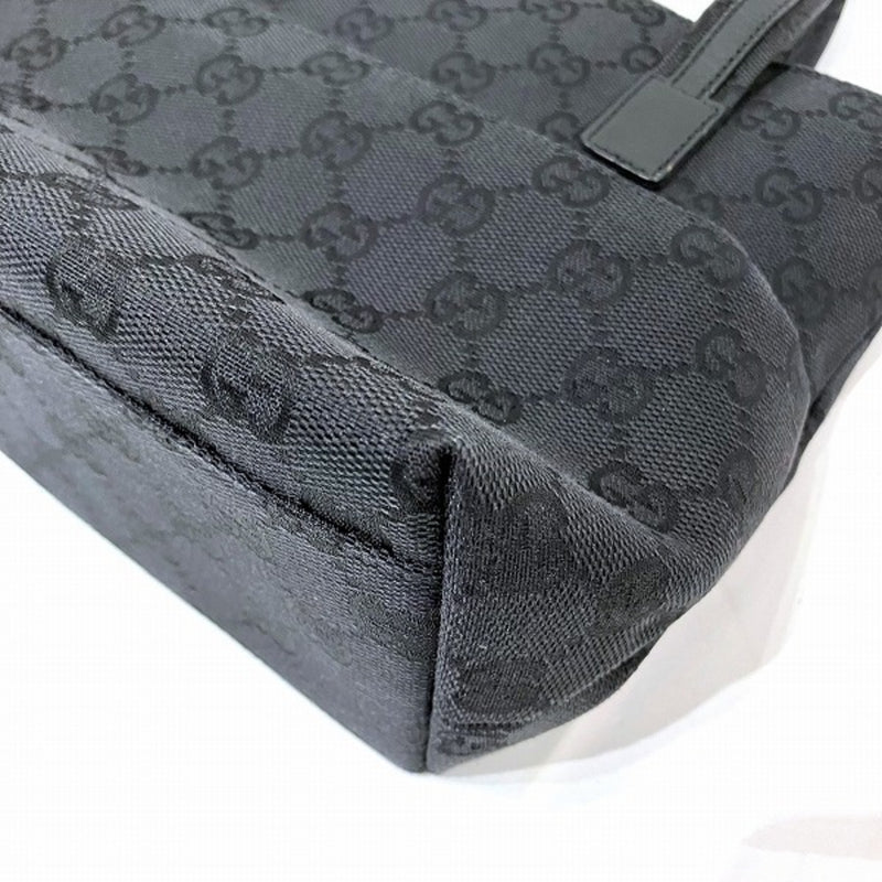 Gucci Black Gg Canvas Handbag (Pre-Owned)