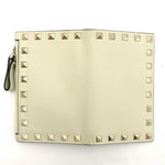 Valentino Garavani Beige Ivory Leather Wallet (Bi-Fold) (Pre-Owned)