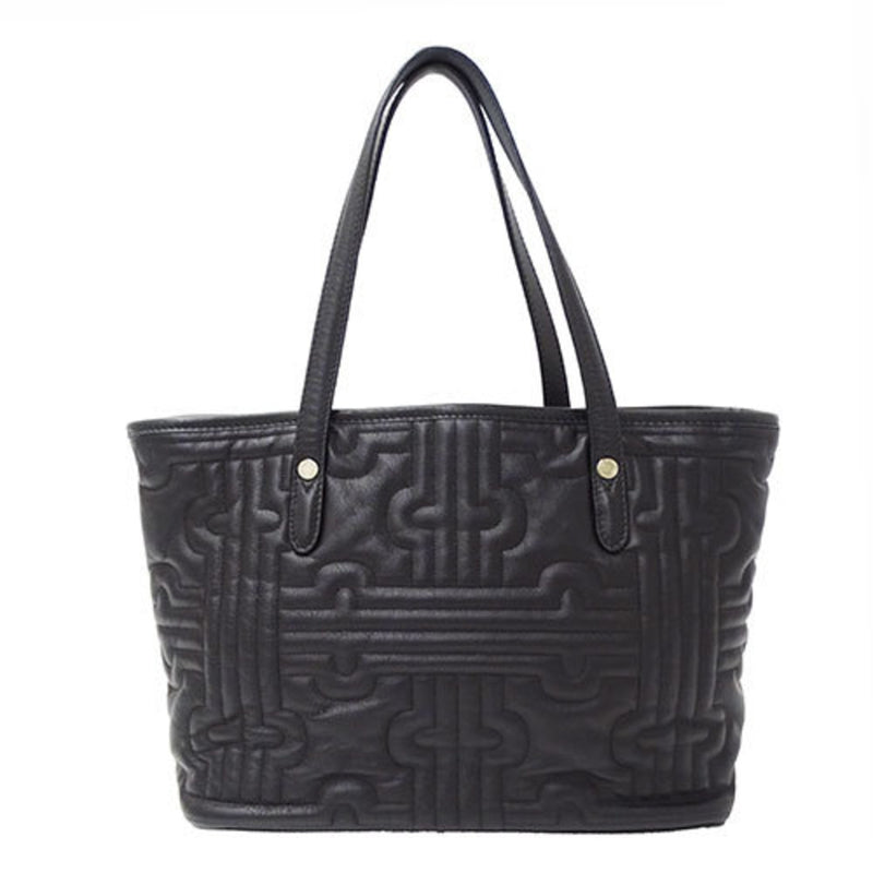 Bvlgari Black Leather Tote Bag (Pre-Owned)