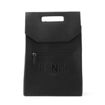 Fendi Black Leather Backpack Handbag (Pre-Owned)