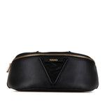 Versace Black Leather Fanny Pack (Pre-Owned)