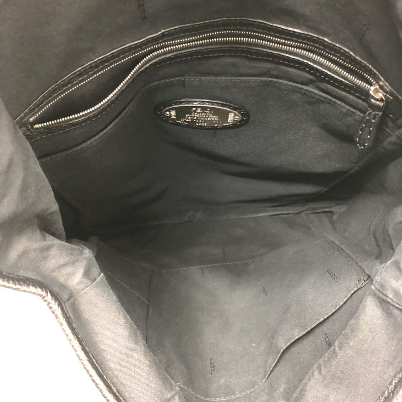 Fendi Black Leather Backpack (Pre-Owned)