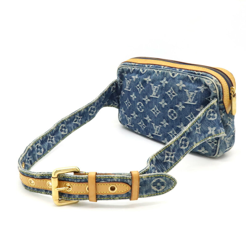 Louis Vuitton Blue Monogram Denim Fanny Pack Shoulder Bag (Pre-Owned)